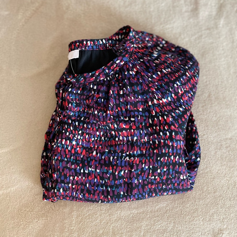 DR2 Multicolor Dotted Tie Front Dress - Size S - Picture 15 of 16